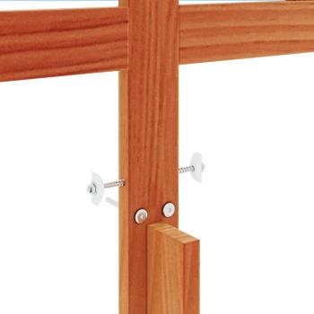 Kopfteil Wachsbraun 135 cm Massivholz Kiefer
