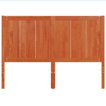 Kopfteil Wachsbraun 135 cm Massivholz Kiefer