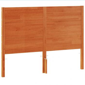 Kopfteil Wachsbraun 160 cm Massivholz Kiefer