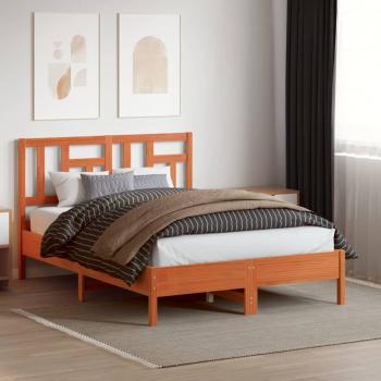 Kopfteil Wachsbraun 140 cm Massivholz Kiefer