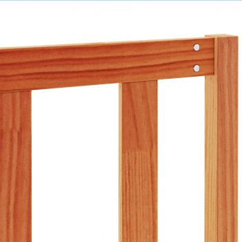 Kopfteil Wachsbraun 140 cm Massivholz Kiefer