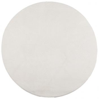 Teppich IZA Kurzflor Skandinavischer Look Creme Ø 200 cm