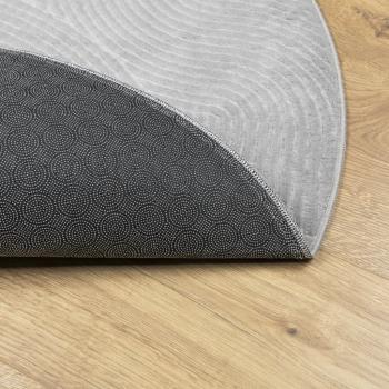 Teppich IZA Kurzflor Skandinavischer Look Grau Ø 200 cm