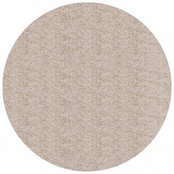 Shaggy-Teppich PAMPLONA Hochflor Modern Beige Ø 100 cm