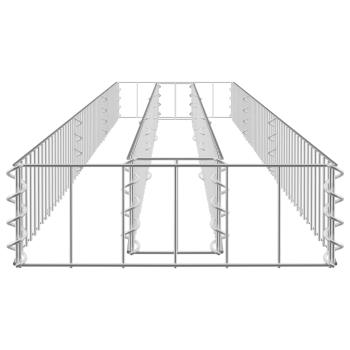 Gabionen-Hochbeet Verzinkter Stahl 270x30x10 cm