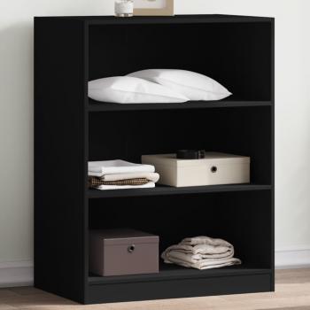 ARDEBO.de - Kleiderschrank Schwarz 77x48x102 cm Holzwerkstoff