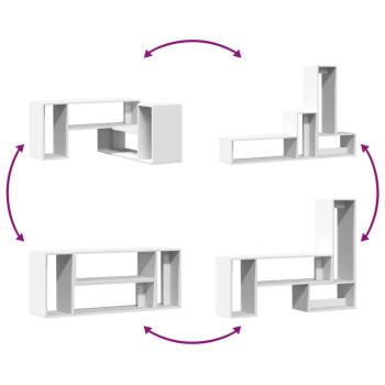 TV-Schränke 2 Stk. Weiß 100x30x50 cm Holzwerkstoff