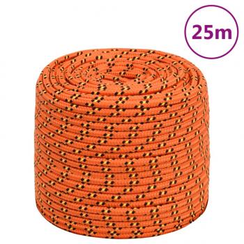 ARDEBO.de - Bootsseil Orange 8 mm 25 m Polypropylen
