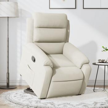 ARDEBO.de - Relaxsessel mit Aufstehhilfe Creme Samt