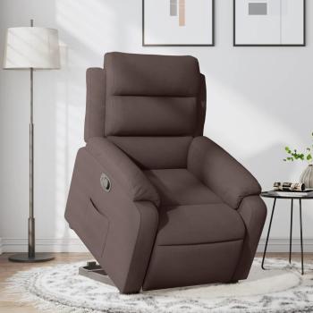 ARDEBO.de - Relaxsessel mit Aufstehhilfe Dunkelbraun Stoff