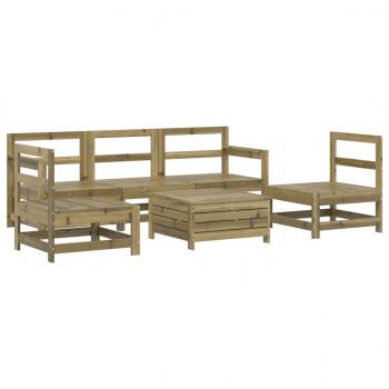 ARDEBO.de - 6-tlg. Garten-Sofagarnitur Kiefernholz Imprägniert