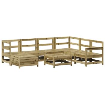 8-tlg. Garten-Sofagarnitur Kiefernholz Imprägniert
