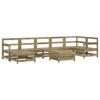 8-tlg. Garten-Sofagarnitur Kiefernholz Imprägniert