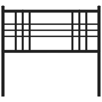Kopfteil Metall Schwarz 90 cm