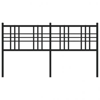 Kopfteil Metall Schwarz 160 cm