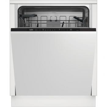 ARDEBO.de Beko BDIN16430 Vollintegrierter Geschirrspüler, 60 cm breit, 14 Maßgedecke, WaterSafe+, 6 Programme, LedSpot
