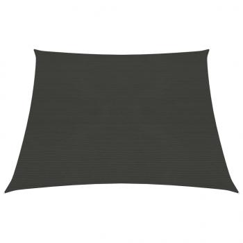 ARDEBO.de - Sonnensegel 160 g/m² Anthrazit 4/5x4 m HDPE
