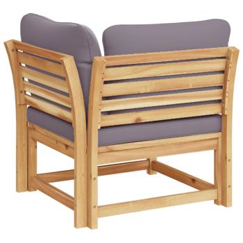 Garten-Ecksofa mit Kissen 73x73x65 cm Massivholz Akazie