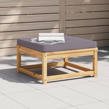 ARDEBO.de - Gartenhocker mit Kissen Massivholz Akazie