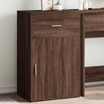 ARDEBO.de - Beistellschrank Braun Eichen-Optik 56,5x39x90 cm Holzwerkstoff