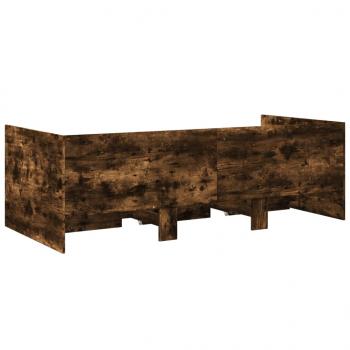 Tagesbett mit Schubladen Räuchereiche 100x200 cm Holzwerkstoff