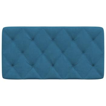 Kopfteil-Kissen Blau 100 cm Samt