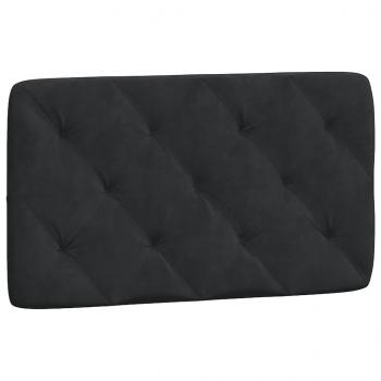 Bettgestell mit LED-Leuchten Schwarz 80x200 cm Samt