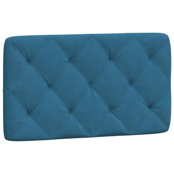 Bettgestell mit Kopfteil Blau 80x200 cm Samt