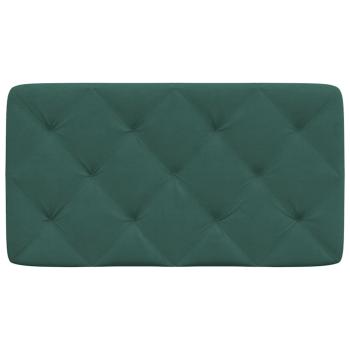 Kopfteil-Kissen Dunkelgrün 80 cm Samt