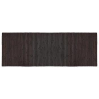 Teppich Rechteckig Dunkelbraun 70x200 cm Bambus