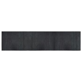 Teppich Rechteckig Grau 70x300 cm Bambus