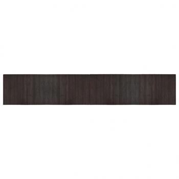 Teppich Rechteckig Dunkelbraun 70x400 cm Bambus