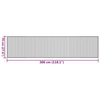 Teppich Rechteckig Braun 70x300 cm Bambus