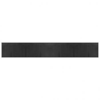 Teppich Rechteckig Grau 60x400 cm Bambus