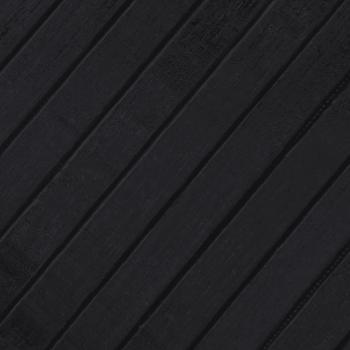Teppich Rechteckig Schwarz 60x500 cm Bambus