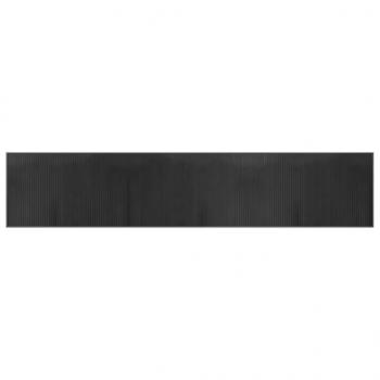 Teppich Rechteckig Grau 60x300 cm Bambus