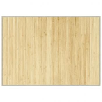 Teppich Rechteckig Hell Natur 70x100 cm Bambus