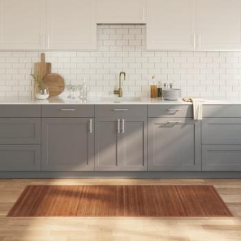 ARDEBO.de - Teppich Rechteckig Braun 80x200 cm Bambus