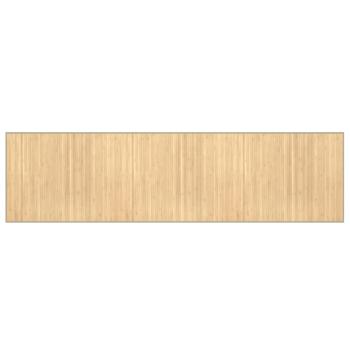Teppich Rechteckig Hell Natur 80x300 cm Bambus