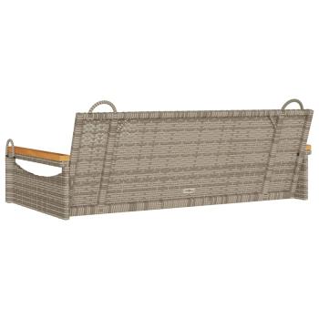 ARDEBO.de - Hängebank Grau 109x62x40 cm Poly Rattan