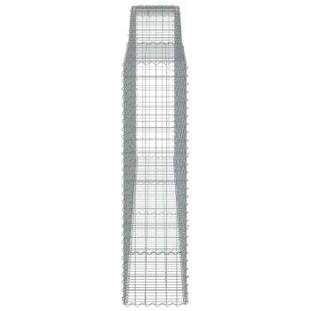 ARDEBO.de - Gabionen mit Hochbogen 7 Stk. 400x50x180/200cm Verzinktes Eisen