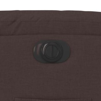 Relaxsessel Elektrisch Dunkelbraun Stoff