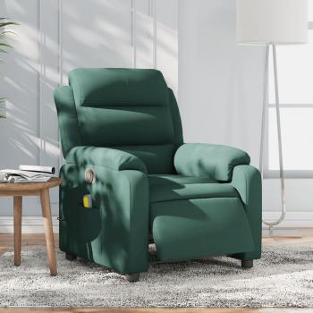ARDEBO.de - Massagesessel Elektrisch Dunkelgrün Samt