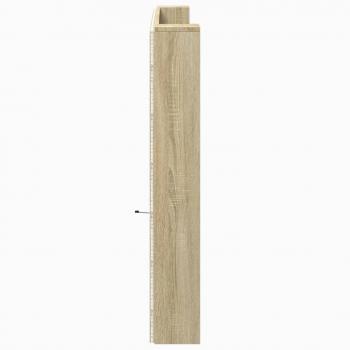 LED-Kopfteil mit Ablagen Sonoma-Eiche 220x16,5x103,5 cm