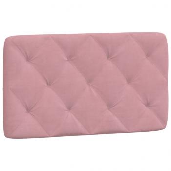 Bett mit Matratze Rosa 90x190 cm Samt