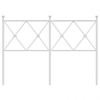 Kopfteil Metall Weiß 120 cm