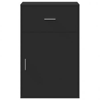 Beistellschrank Schwarz 56,5x39x90 cm Holzwerkstoff