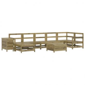 9-tlg. Garten-Sofagarnitur Kiefernholz Imprägniert