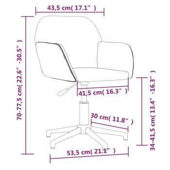 Bürostuhl Drehbar Schwarz Stoff