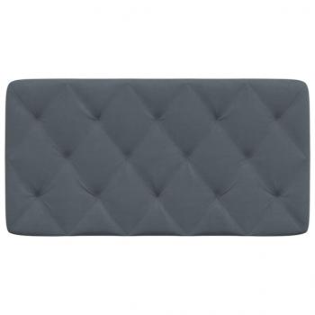 Kopfteil-Kissen Dunkelgrau 100 cm Samt